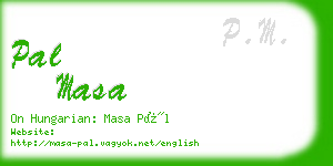 pal masa business card